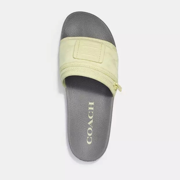 COACH MEN'S POOL SLIDES WITH POCKET BLACK MEN'S 8 WOM 9.5, LIME MEN'S 9 WOM 10.5 - Picture 2 of 11
